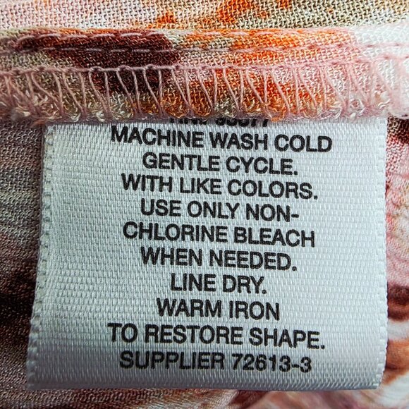 Liz Claiborne Womans Sleeveless Button Front Blouse Size 3X Multicolor Rayon - Picture 10 of 12